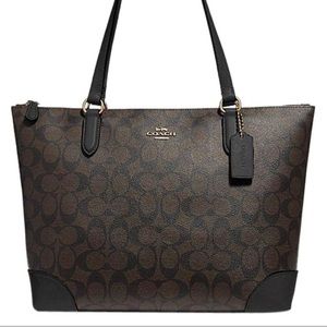Coach signature coated purse